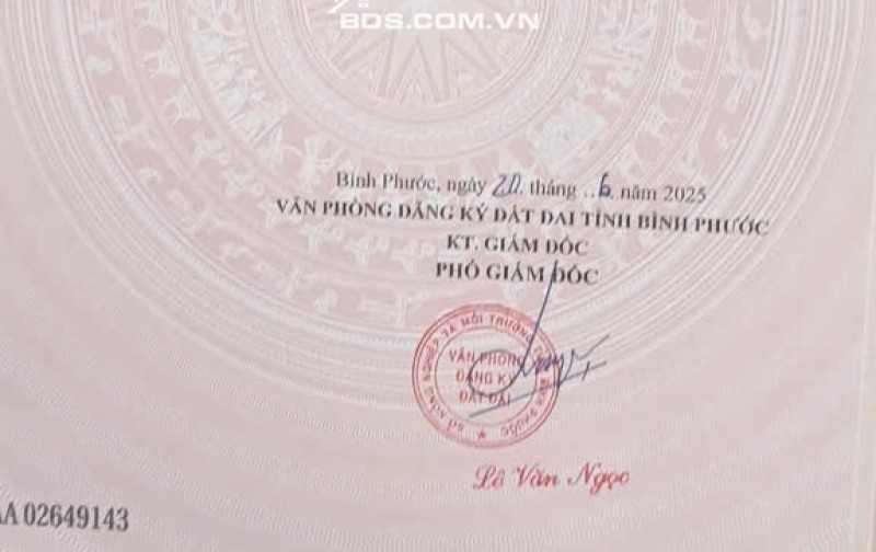 BÁN ĐẤT NỀN NGAY KHU CÔNG NGHIỆP MINH HƯNG 3 P CHƠN THÀNH TỈNH ĐỒNG NAI MỚI,